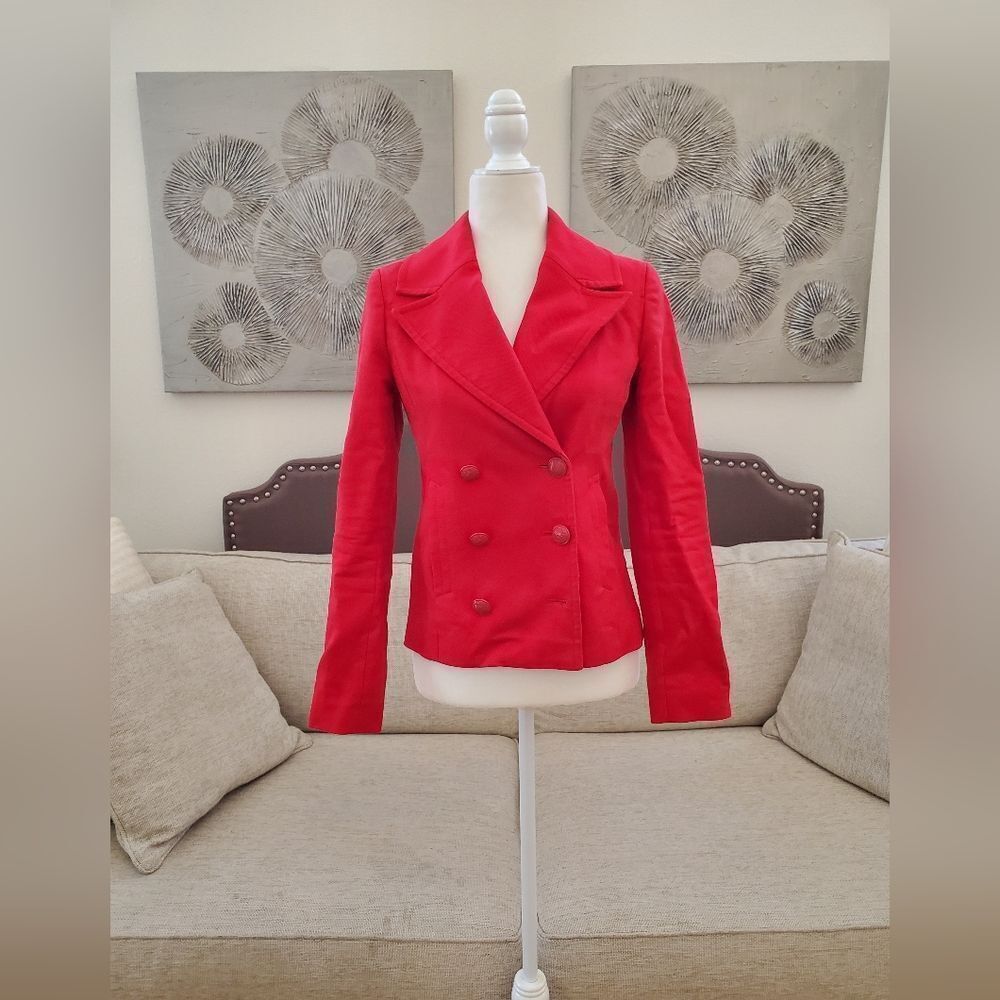 🌹 JUICY COUTURE 🌹 Classic Red Pea Coat - [Size X-Small]